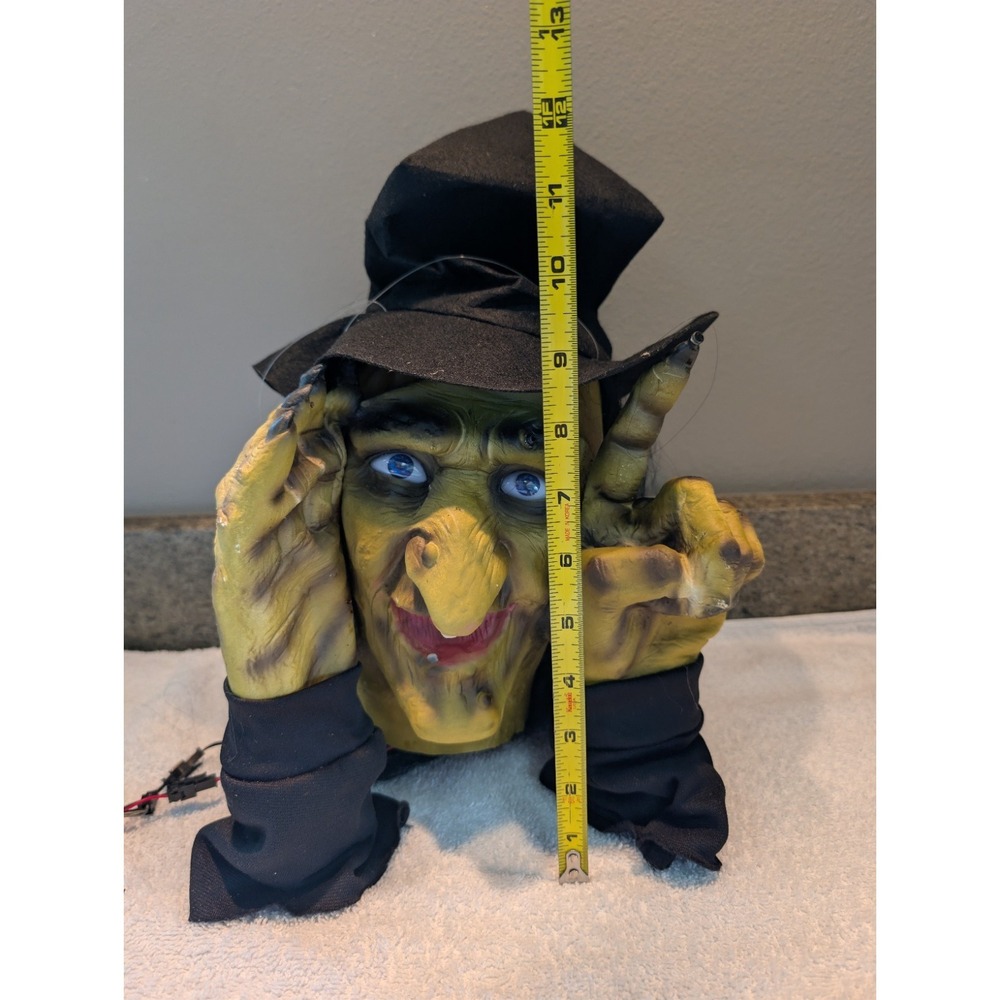 Scary Peeper Tapping Window Witch Animated Halloween Prop Tested Creepy Decor - Picture 10 of 16